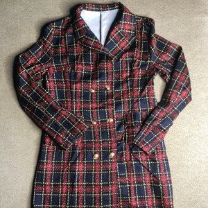Lightweight Womens Plaid Coat